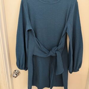 Teal Long Sleeve Tunic Top